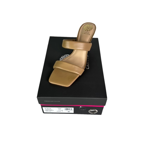 VINCE CAMUTO ASLEE Leather Heeled Sandals - Picture 10 of 10